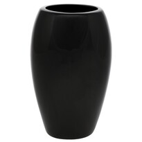 Vază ceramică Jar1, 14 x 24 x 10 cm, negru