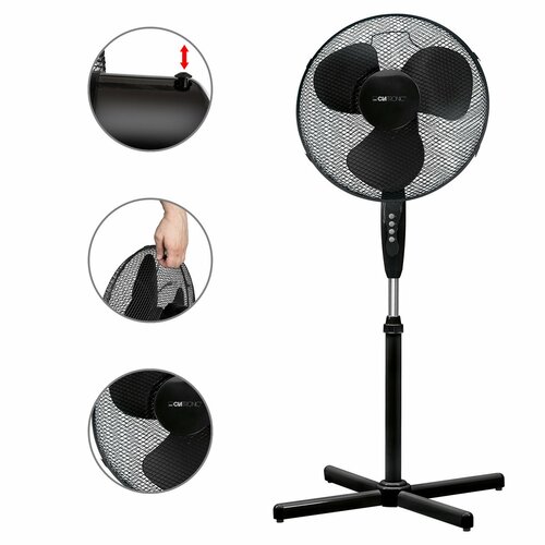 Clatronic VL 3603 S BK wentylator stojący 40 cm, czarny