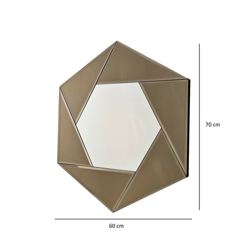 Spiegel Status Bronze 60 x 70 cm