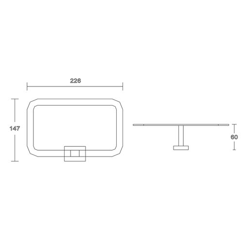 AQUALINE 1416-06 Apollo držalo za brisače, srebrno