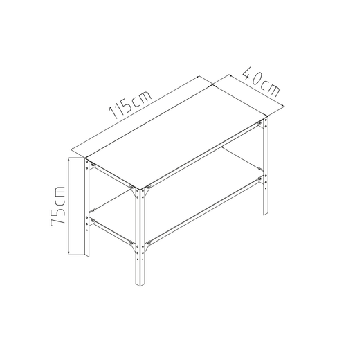 Raft G21 115 x 40 cm pentru căsuțe de grădină șisere