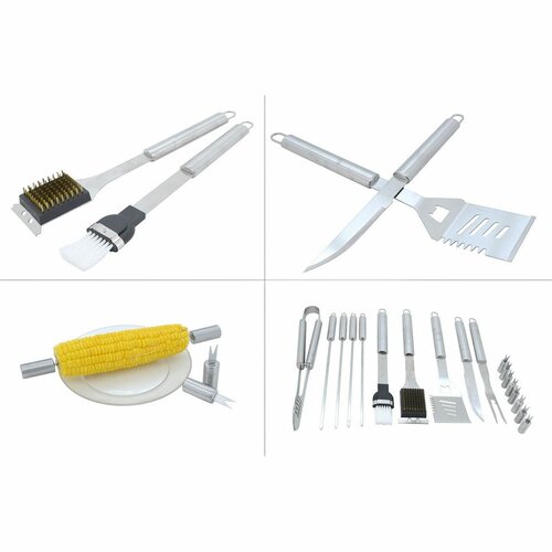 Cattara 13103 Grill eszkӧzӧk készlete 18 db, rozsdamentes