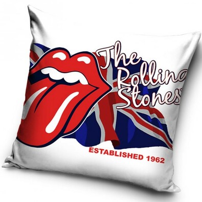 Polštářek Rolling Stones Flag, 40 x 40 cm