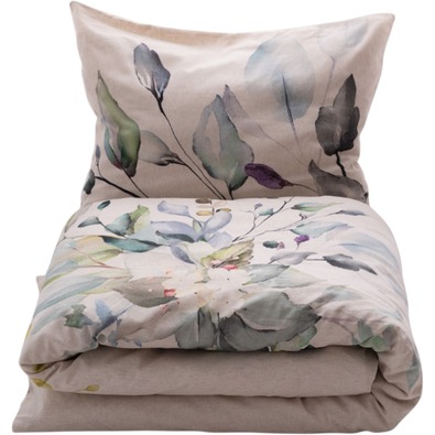 Ágynemű pamut és len keverékből Kytice , 160 x 200cm, 2 db 70 x 80 cm