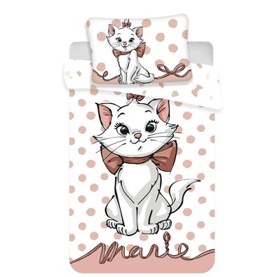 Detské bavlnené obliečky do postieľky Marie cat dots 02 baby, 100 x 135 cm, 40 x 60 cm