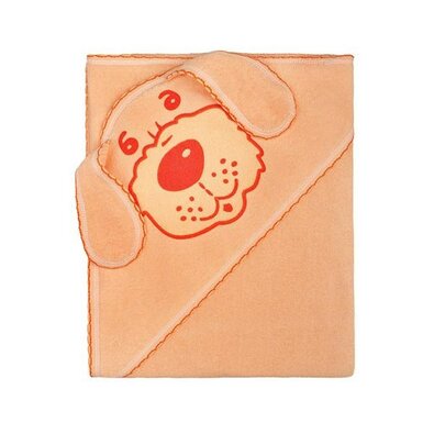 New Baby Prosop cu glugă Cățeluș portocaliu, 100 x 100 cm