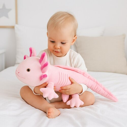Baby Mix Plišasta igrača Axolotl roza, 45 cm