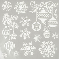 Bożonarodzeniowa dekoracja okienna płatki śniegu 2