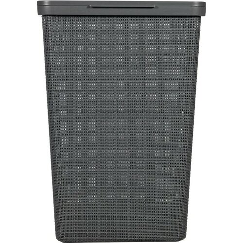 Curver Koš na špinavé prádlo Jute 58 l, tm. šedá
