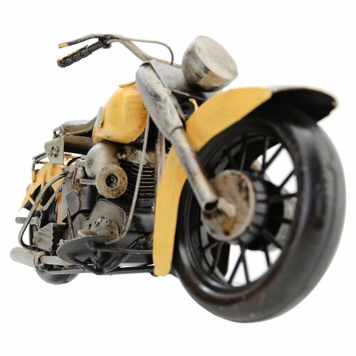 Model decorativ motocicletă Indian, galben