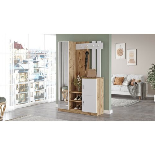 Garderobenset Dano White and Atlantic Pine