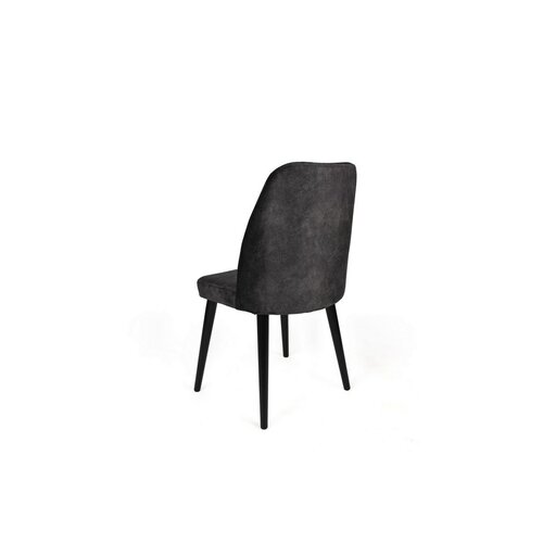 Set de scaune de sufragerie Alfa Anthracite andBlack, 2 buc.