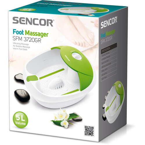 Sencor SFM 3720GR Масажер для ніг, зелений