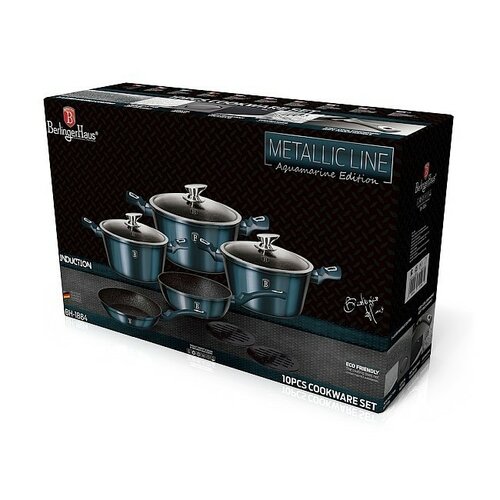 Berlinger Haus 10-delni set posode AquamarineMetallic Line