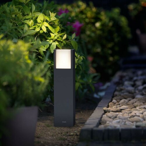 Stâlp exterior Philips Arbour UltraEfficient cu LED-uri 3,8W 2700K 40 cm, antracit