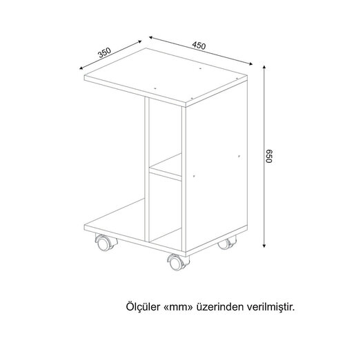 Odkladací stolík General White