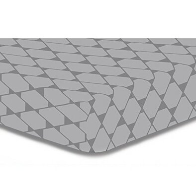 Cearșaf DecoKing Rhombuses, gri S1, 90 x 200 cm