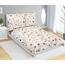 Lenjerie de pat din bumbac Bellatex Flori bej,140 x 200 cm, 70 x 90 cm