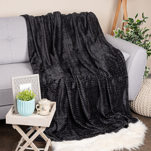 Matex odeja ZIG - ZAG antracit, 150 x 200 cm