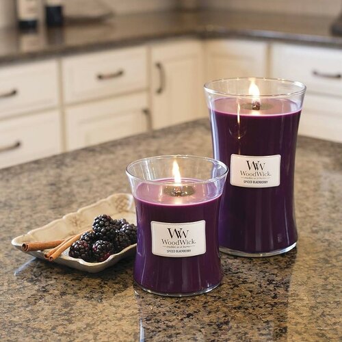 WoodWick Vonná sviečka váza veľká Spiced Blackberry, 609 g