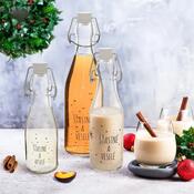 Orion Flasche mit Bügelverschluss Flocke Rot, 0,16 l