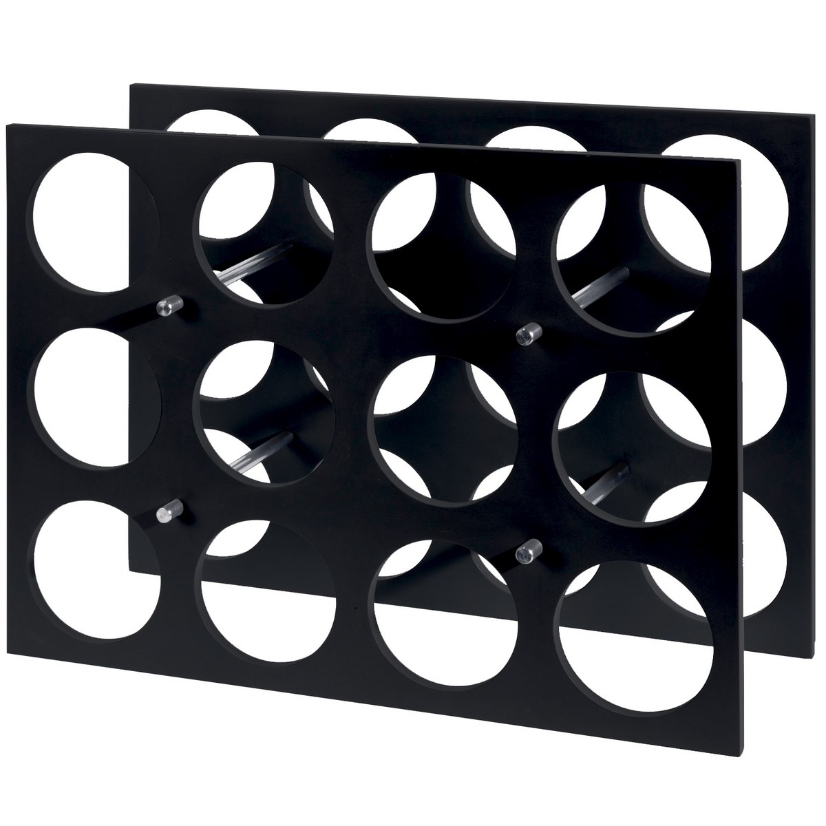 Stojan na fľaše Elegant 45 x 34 x 16 cm, MDF čierna