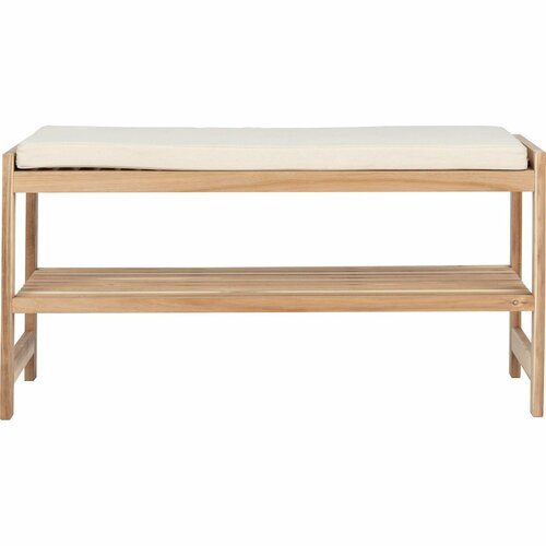 Wenko Dřevěný botník se sedátkem ACINA