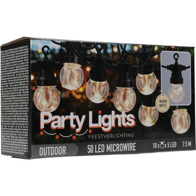 LED-Lichterkette für Außenparty Bulbs, 10 Glühbirnen