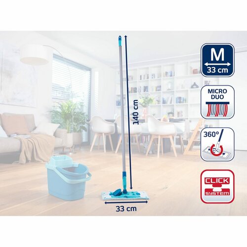 Leifheit Mop PowerClean M micro duo 55511