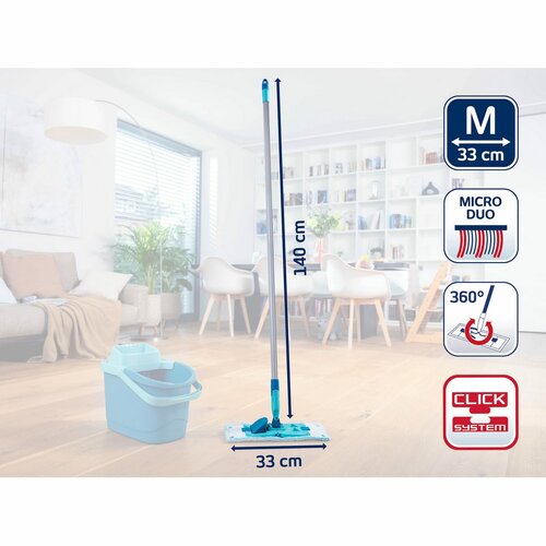 Leifheit Mop PowerClean M micro duo felmosó