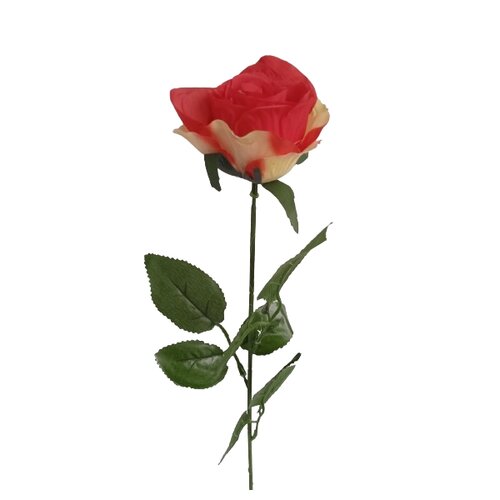 Buchet artificial de trandafiri roșii și galbeni,67 cm, 12 bucăți