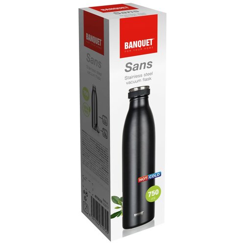 Banquet rozsdamentes termosz SANS 750 ml, fekete