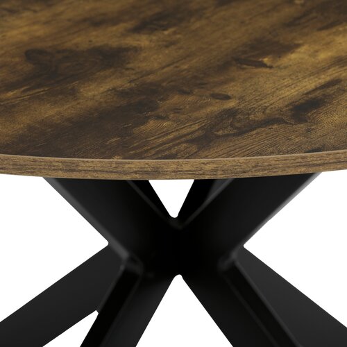 Stół jadalny 120 x 120 cm, stare drewno