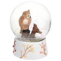Glob cu zăpadă Autumn animals Owl, 8 x 10 cm