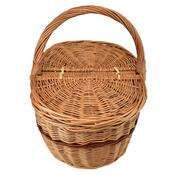 Pletena košara Piknik ovalna M, 36 x 26 cm