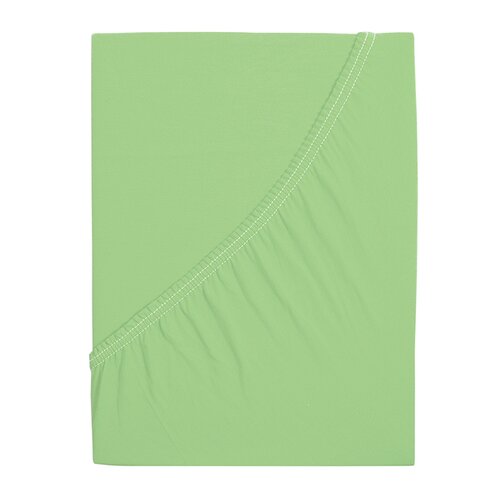 Cearșaf de pat 4Home Premium jersey verde , 90 x200 cm