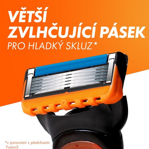 Gillette Náhradná hlavica 8 ks + holiaci gél Fusion5