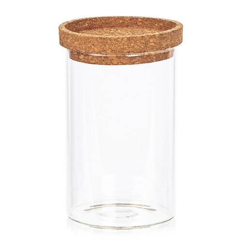 Doză de sticlă pentru alimente cu capac 4Home Cork , 850 ml