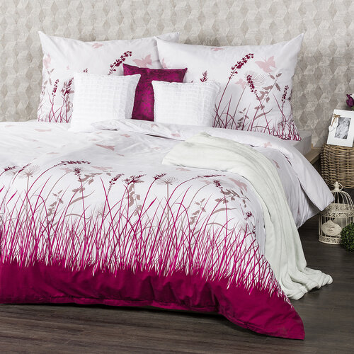 Lenjerie bumbac 4Home Poiană cu fluturi, 140 x 220 cm, 70 x 90 cm