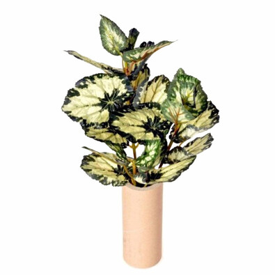 Umelá kvetina Begonia, zelenožltá