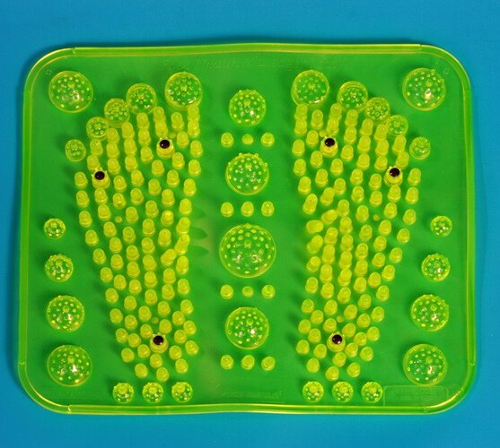 Akupresurna masažna podloga z magneti, zelena