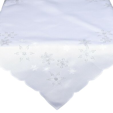 Vánoční ubrus Hvězdičky bílá, 35 x 35 cm