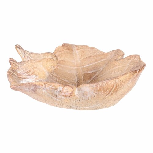 Adăpătoare pentru păsări Frunză de pasăre,ceramică MgO 21 x 18 x 7 cm