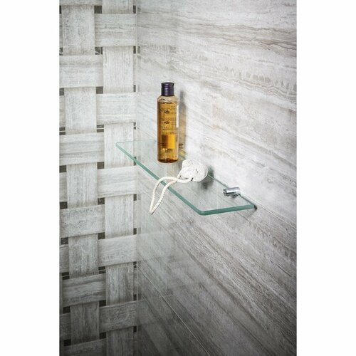SAPHO XR008 X-Round suporturi pentru rafturi dinsticlă 8 mm, argintiu
