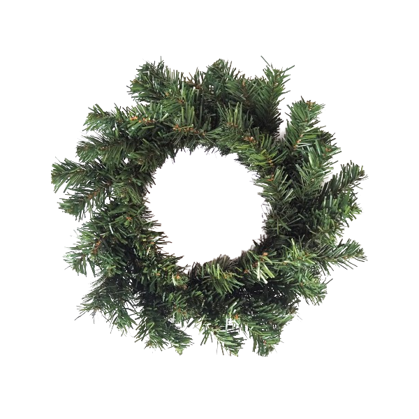 Umělý zelený věnec nezdobený, pr. 30 cm, pr. 30 cm