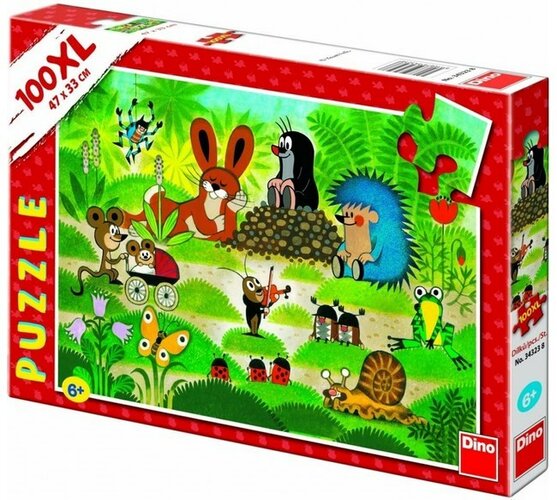 Puzzle Krteček na koncertě Dino Toys, 100XL dílků, vícebarevná