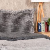 4Home Мікрофланелева постільна білизна Stripe сірий, 140 x 200 см, 70 x 90 см