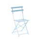Aldotrade Klappbare Gartenmöbel Bety Blau, Tisch und 2 Stühle Set