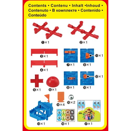 Epoch Super Mario társasjáték labirintus kihívás