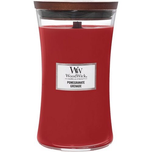 WoodWick dišeča sveča, velika vaza, granatnojabolko, 609 g